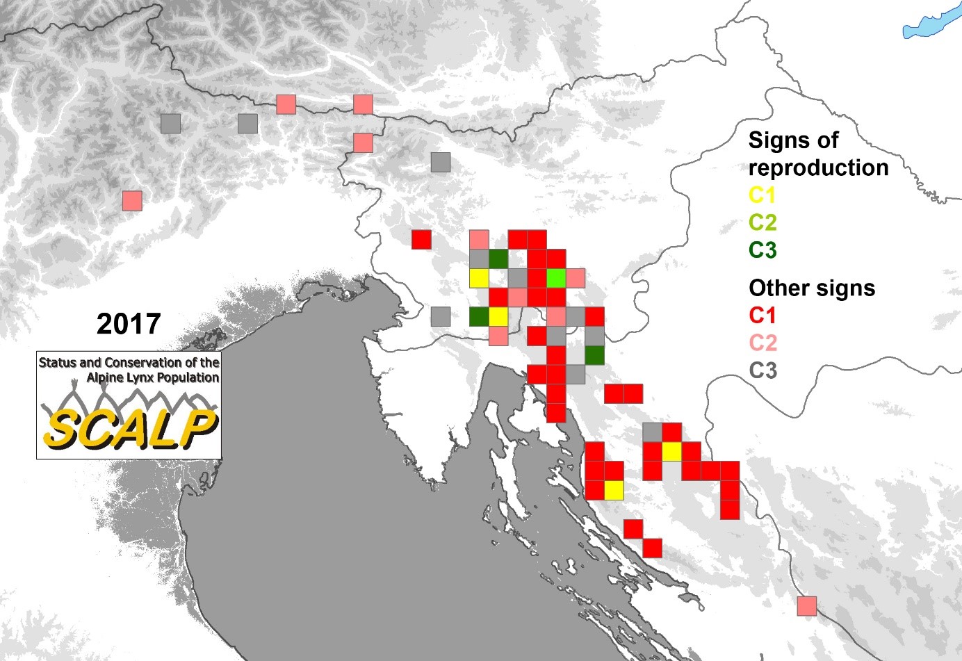 Map of lynx habitat occupancy Life lynx