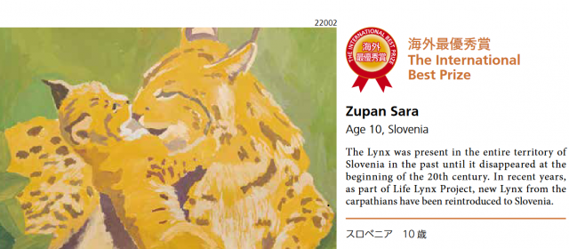 A 10-year-old pupil wins an international competition with a drawing of a lynx!